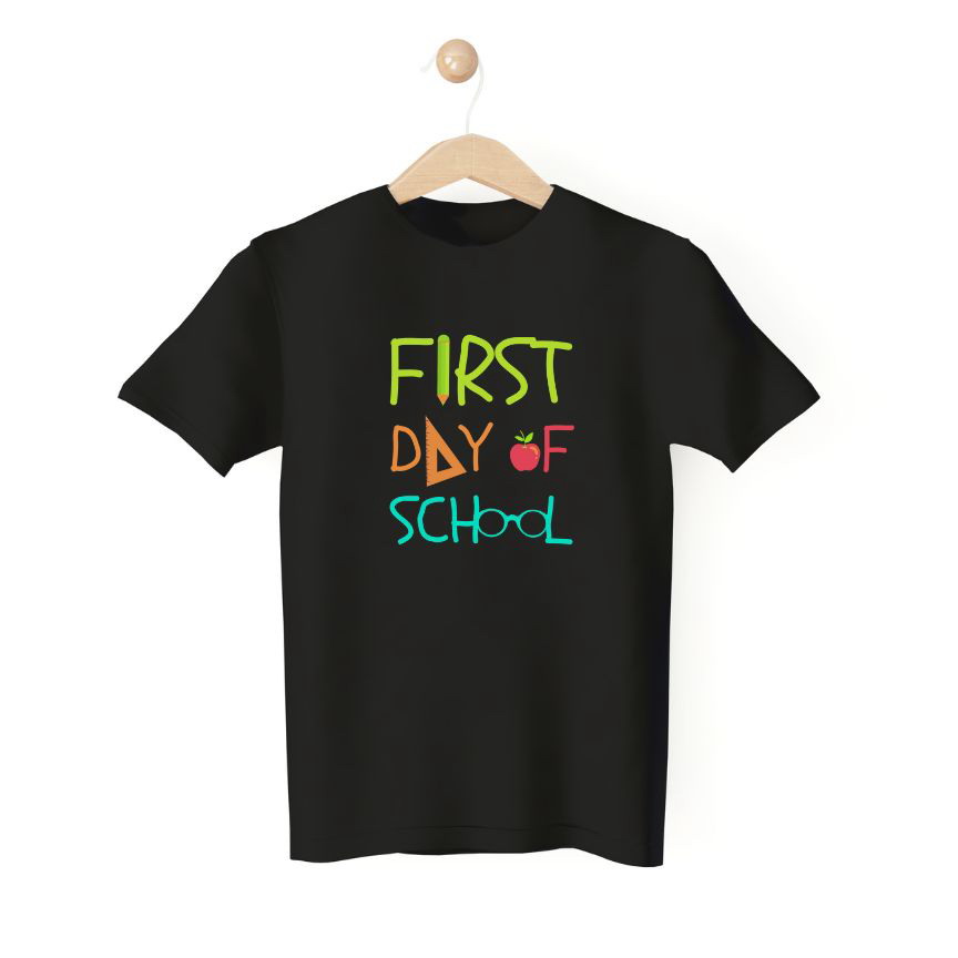 relaxed Belong shortly Tricou First day of school | Fresh Lime